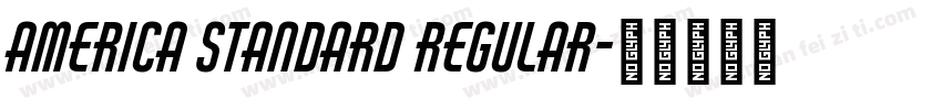 America Standard Regular字体转换